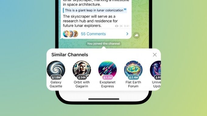 Tính năng tìm kênh tương tự trên Telegram