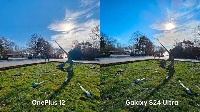 So sánh ảnh chụp góc siêu rộng trên OnePlus 12 và Galaxy S24 Ultra