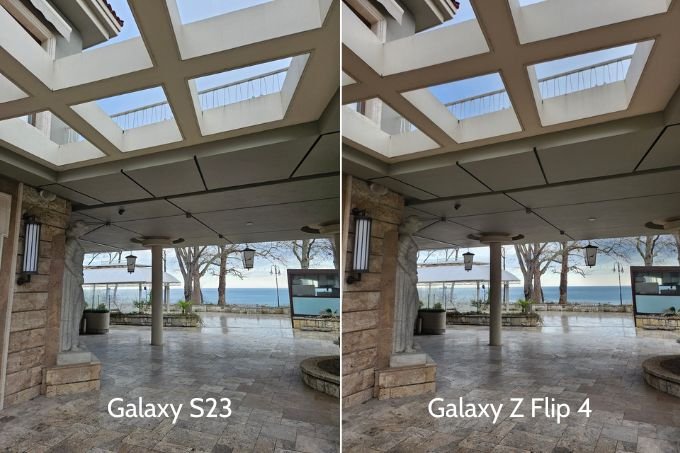 Ảnh chụp đủ sáng của Galaxy S23 và Galaxy Z Flip 4