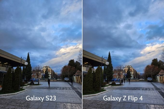 Ảnh chụp thiếu sáng của Galaxy S23 và Galaxy Z Flip 4