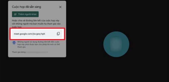 Tạo link cuộc họp Google Meet trên máy tính