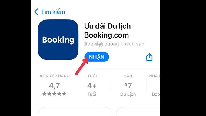 Hướng dẫn cách tải app đặt phòng khách sạn booking miễn phí trên iOS