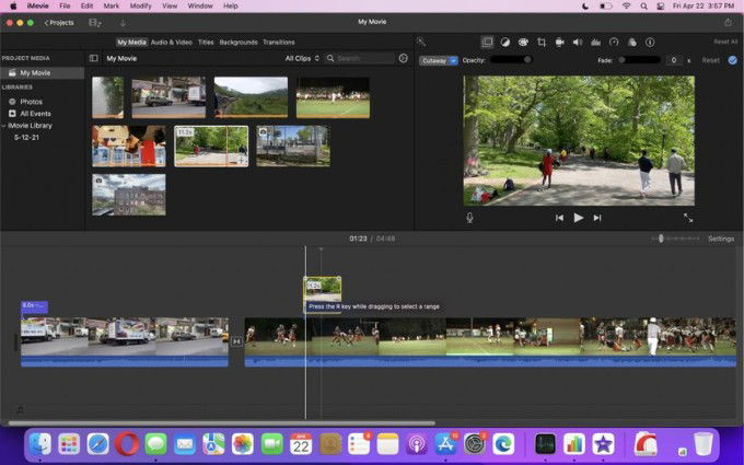 Phần mềm cắt video iMovie