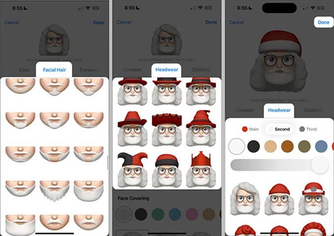 Hướng dẫn cách tạo memoji ông già Noel trên điện thoại iPhone