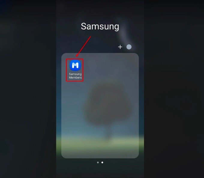 Bước 1 test màn hình Samsung bằng ứng dụng Samsung Members