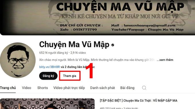 Cách đăng ký hội viên Youtube trên máy tính 