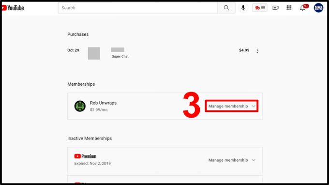 Huỷ gói hội viên Youtube như thế nào? 