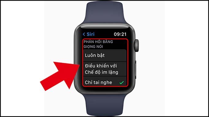 Cách tắt giọng nói Siri trên Apple Watch