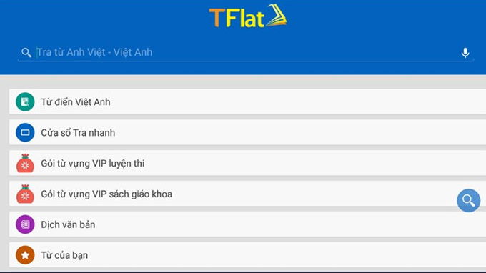 app luyện thi Toeic Tflat