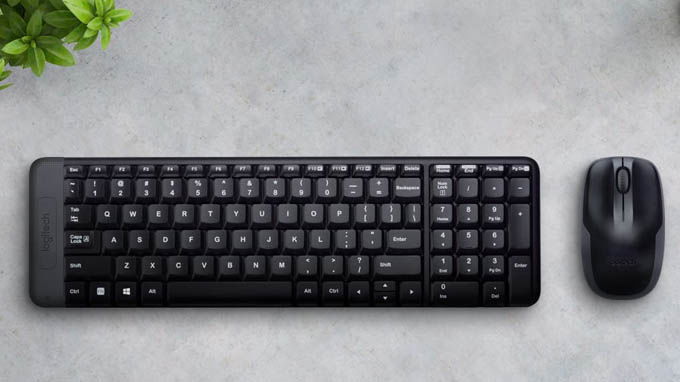 Bộ bàn phím mac, chuột không dây Logitech MK220