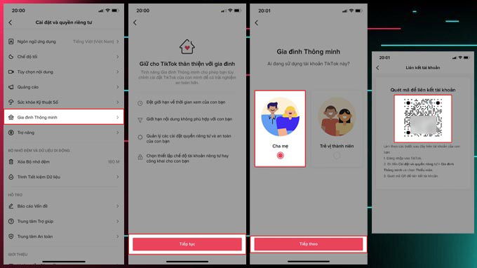 Cách bật kiểm soát nội dung TikTok cho trẻ em