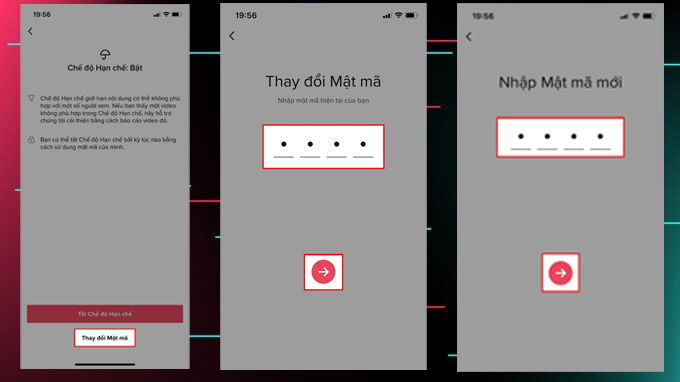 Cách thay đổi mật mã chế độ hạn chế trên TikTok