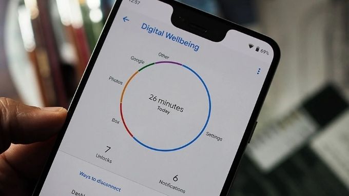 hẹn giờ tắt điện thoại bằng chế độ Digital Wellbeing