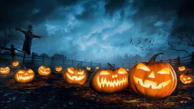 hình nền Halloween phong cách kinh dị