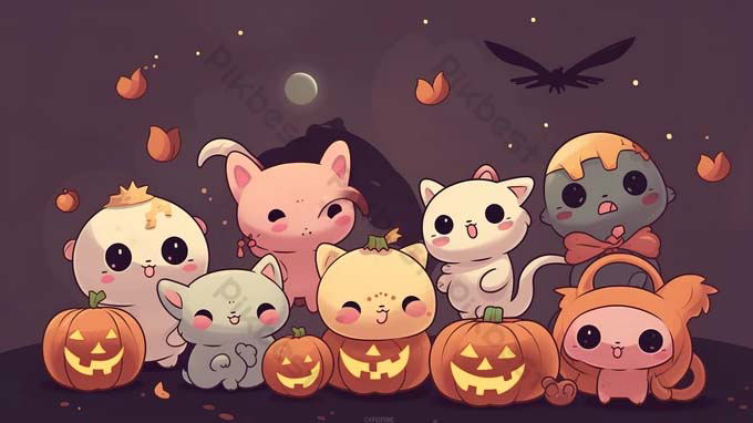 hình nền Halloween dễ thương