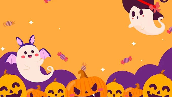 hình nền Halloween dễ thương