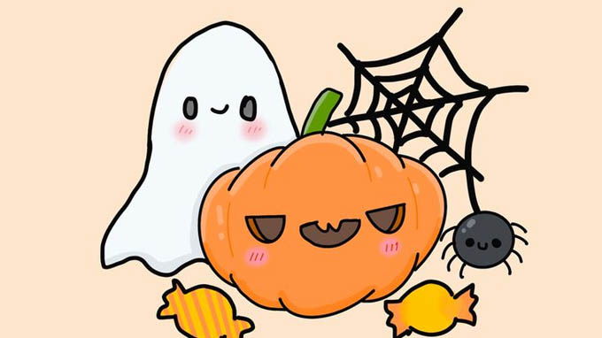 hình nền Halloween dễ thương