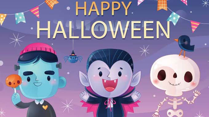 hình nền Halloween hoạt hình