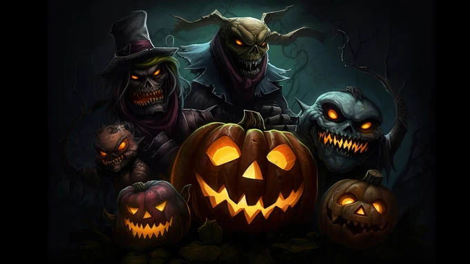 hình nền Halloween kinh dị