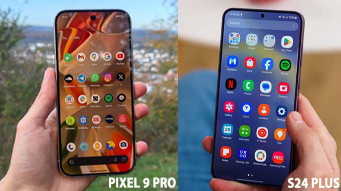 Nên mua Pixel 9 Pro cũ hay Galaxy S24 Plus cũ xét theo màn hình