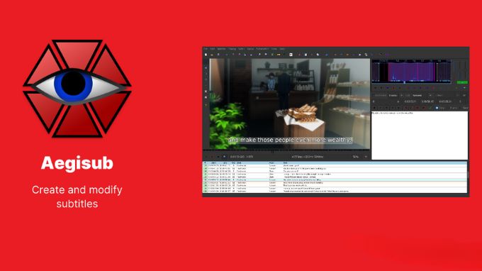 Aegisub được thiết kế để tạo, chỉnh sửa và dịch phụ đề cho video