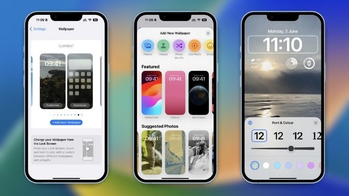 thay hình nền iphone từ cài đặt