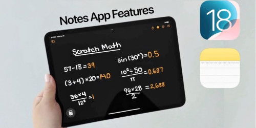Tính năng mới của Máy tính trong ‌iOS 18‌ - Ghi chú toán học chính là điểm sáng!