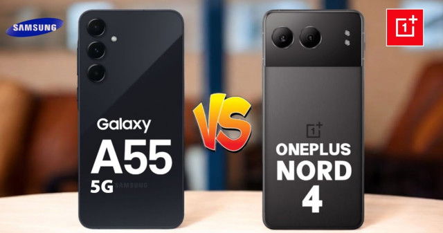 So sánh Galaxy A55 5G và OnePlus Nord 4