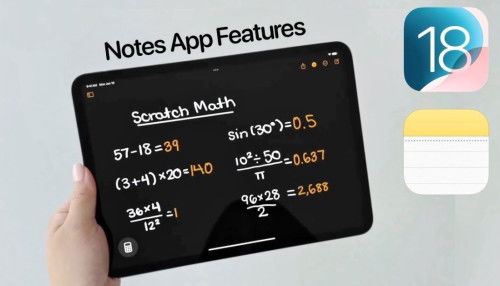 Tính năng mới của Máy tính trong ‌iOS 18‌ - Ghi chú toán học chính là điểm sáng!