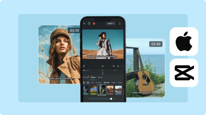 CapCut từ ByteDance (công ty mẹ TikTok) là ứng dụng miễn phí hàng đầu cho chỉnh sửa video