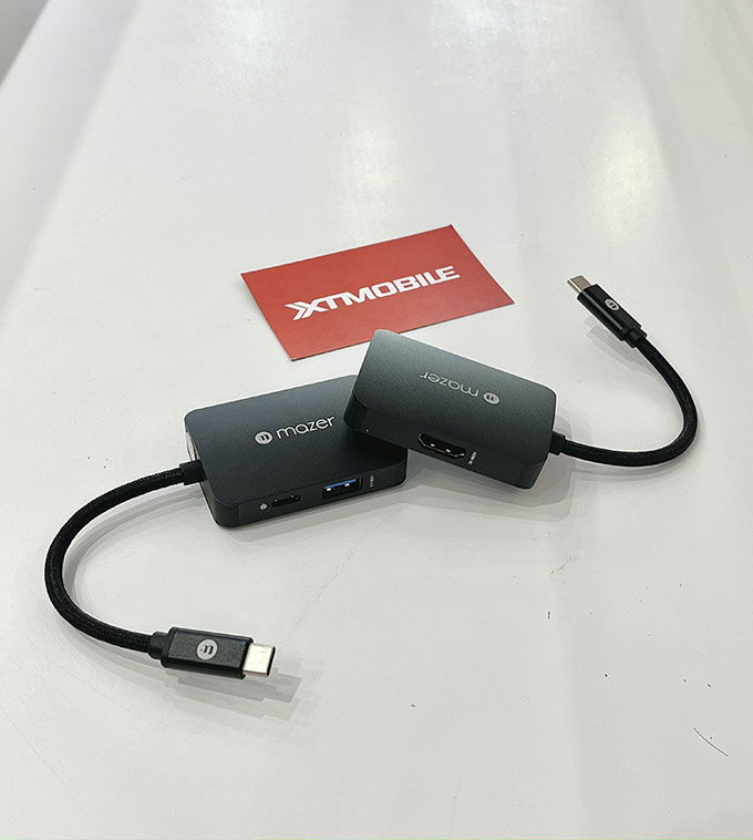 Cổng chuyển đổi Mazer USB-C 4-in-1 HUB (M-UC2MULTI4040) ảnh thực tế