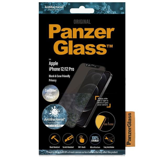 Kính cường lực PanzerGlass Tempered iPhone 12/12 Pro (CF CamSlider)