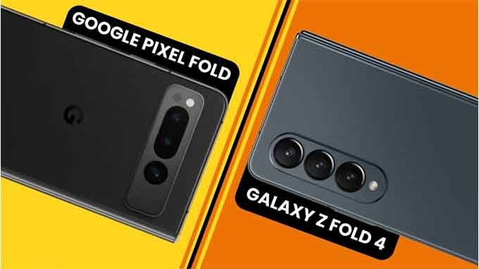 máy ảnh Google Pixel Fold và Samsung Galaxy Z Fold4