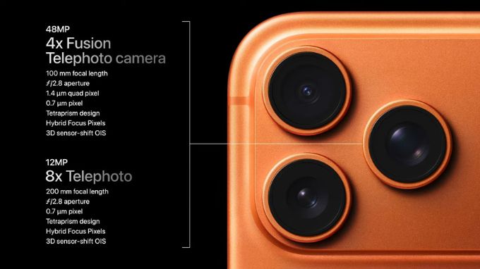 iPhone 17 Pro Max sở hữu camera nâng cấp