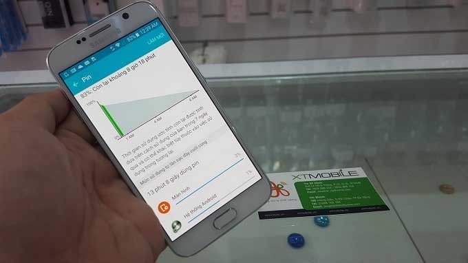 Samsung Galaxy S6 chỉ mang trong mình viên pin 2.550mAh