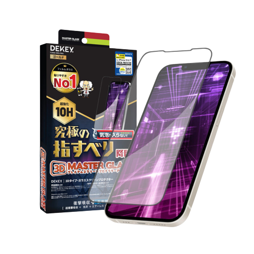 Cường lực iPhone 15 Pro Dekey 3D Master Glass Luxury Black