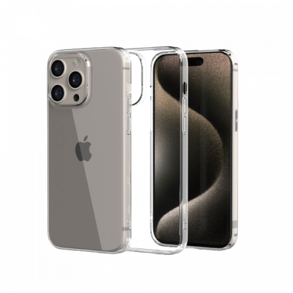 Ốp lưng dẻo trong suốt Mipow Soft Transparnet Case iPhone 15 Pro