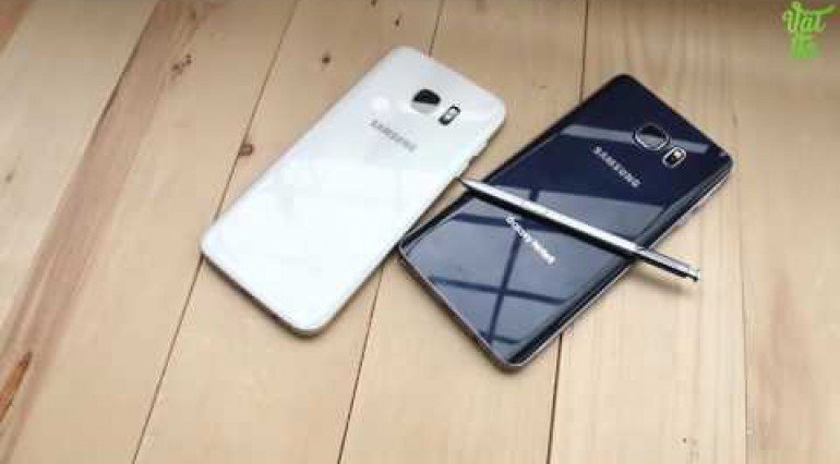 Vật Vờ So sánh chi tiết Samsung Galaxy S7 Edge và Galaxy Note 5