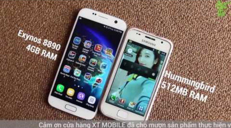 Vật Vờ So sánh Samsung Galaxy S7 và Galaxy S cháu chắt với đời thiên cổ
